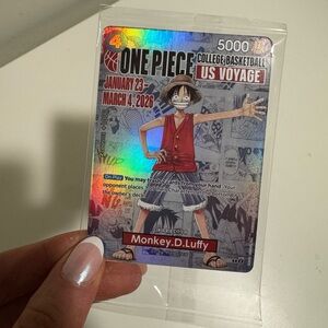 One Piece Monkey D. Luffy Holographic Card